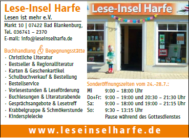 Lese-Insel Harfe, Bad Blankenburg